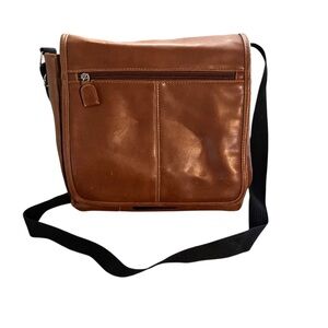Classic Brown Messenger Crossbody or Shoulder Bag